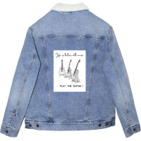 Guitar World Unisex Sherpa-lined Denim Jacket | Artistshot