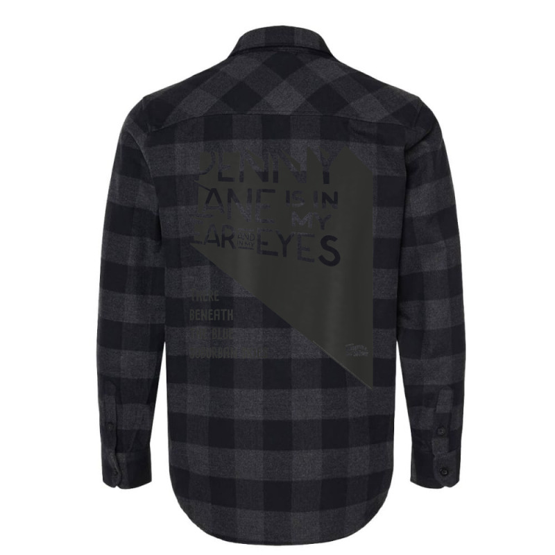 Lyrics By Lennon And Mccartney   Penny Lane T Shir Flannel Shirt | Artistshot