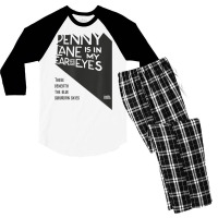 Lyrics By Lennon And Mccartney   Penny Lane T Shir Men's 3/4 Sleeve Pajama Set | Artistshot