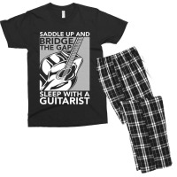 Guitarist Bridge The Gap Sleep With A Guitarist Men's T-shirt Pajama Set | Artistshot