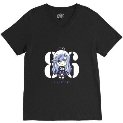 Eighty Six V-neck Tee Designed By Anime Lovers 04