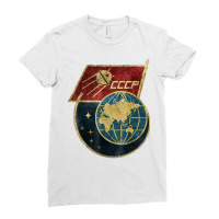 Cccp Original Russian Space Program Ussr Gift Tshi Ladies Fitted T-shirt | Artistshot