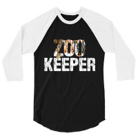 Zoo Keeper Costume Safari Wildlife Zookeeper Costu 3/4 Sleeve Shirt | Artistshot