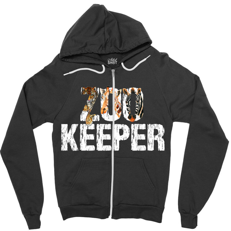 Zoo Keeper Costume Safari Wildlife Zookeeper Costu Zipper Hoodie | Artistshot