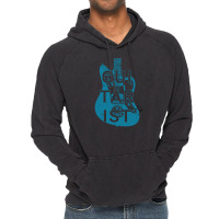 Guitarist Electric Guitar Body Teal Color Vintage Hoodie | Artistshot