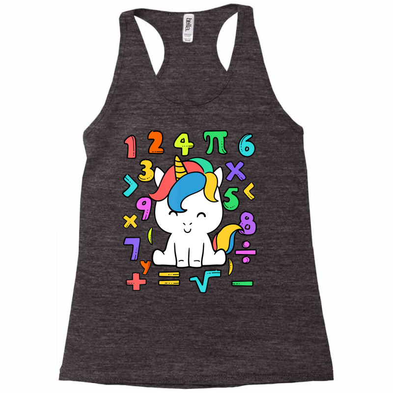 Number Day Kids Girls Costume Numbers Math Day Cal Racerback Tank by ravand | Artistshot