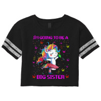 I'm Going To Be A Big Sister 2021 Unicorn T Shirt Scorecard Crop Tee | Artistshot