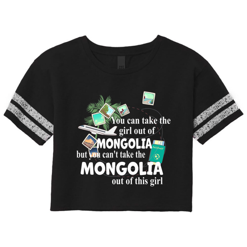 Girl From Mongolia   Patriotic Girl From Mongolia Scorecard Crop Tee by kranendon | Artistshot