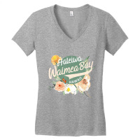 Hawaii Waimea Bay Oahu North Shore Hawaiian T Shir Women's V-neck T-shirt | Artistshot