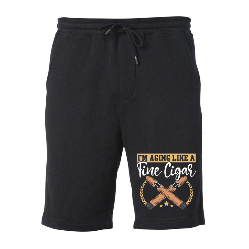 I'm Just Here For The Cigars Tobacco Cigarette Smo Fleece Short | Artistshot