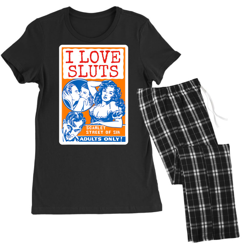 Anti Slut Vintage Propaganda Poster Shirt Art I Lo Women's Pajamas Set by imelde | Artistshot