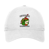 Kiss Me Under The Missile Toad Funny Christmas Hol Adjustable Cap | Artistshot