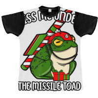 Kiss Me Under The Missile Toad Funny Christmas Hol Graphic T-shirt | Artistshot