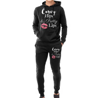 Curvy Hips And Pretty Lips T Shirt Hoodie & Jogger Set | Artistshot