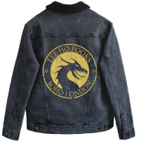 Lee Ho Fooks   Funny Chinese Restaurant Name Drago Unisex Sherpa-lined Denim Jacket | Artistshot