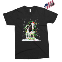 Cow Reindeer Hat Santa Christmas Lights Funny Cow  Exclusive T-shirt | Artistshot