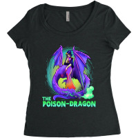 Funny Anime Dragon Mythical Creature Anime Women's Triblend Scoop T-shirt | Artistshot