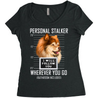 Personal Stalker Dog Finnish Lapphund I Will Follo Women's Triblend Scoop T-shirt | Artistshot