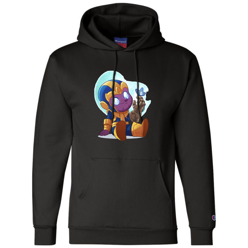 Cute Baby Thanos (low Poly Abstract) Zoomout Effect Champion Hoodie | Artistshot