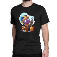 Cute Baby Thanos (low Poly Abstract) Zoomout Effect Classic T-shirt | Artistshot