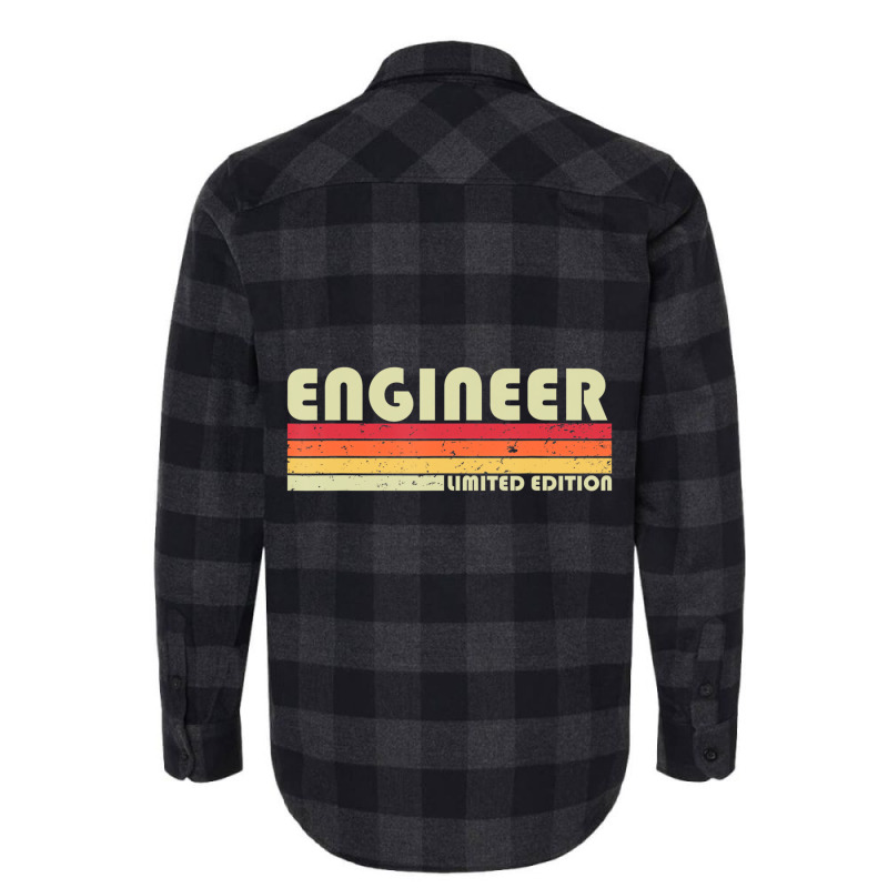 Engineer Funny Job Title Profession Birthday Worke Flannel Shirt | Artistshot