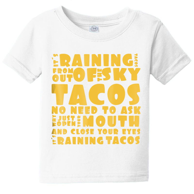 Funny Its Raining Tacos Tshirt For Men Women & Kid Baby Tee | Artistshot