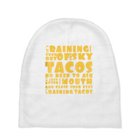 Funny Its Raining Tacos Tshirt For Men Women & Kid Baby Beanies | Artistshot