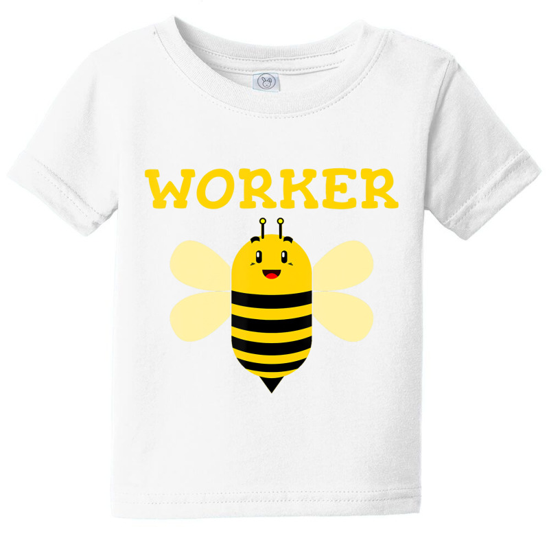 Worker Bee Funny Beekeeping Text Graphic T Shirt Baby Tee | Artistshot