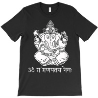 Ganesh T Shirt With Sanskrit Ganesha Mantra T-shirt | Artistshot