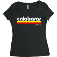 Retro Calabasas California T Shirt Women's Triblend Scoop T-shirt | Artistshot