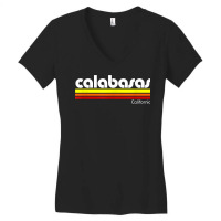 Retro Calabasas California T Shirt Women's V-neck T-shirt | Artistshot