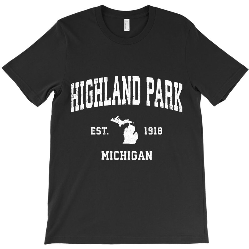 Highland Park Michigan Mi Vintage Athletic Sports T-shirt | Artistshot