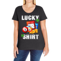 Lucky Lottery, Gambling Fun Lotto T Shirt, Dk Ladies Curvy T-shirt | Artistshot