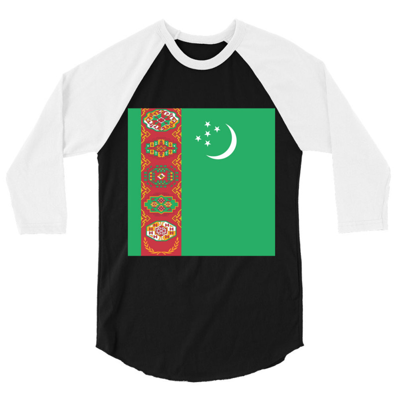 Turkmenistan 3/4 Sleeve Shirt | Artistshot