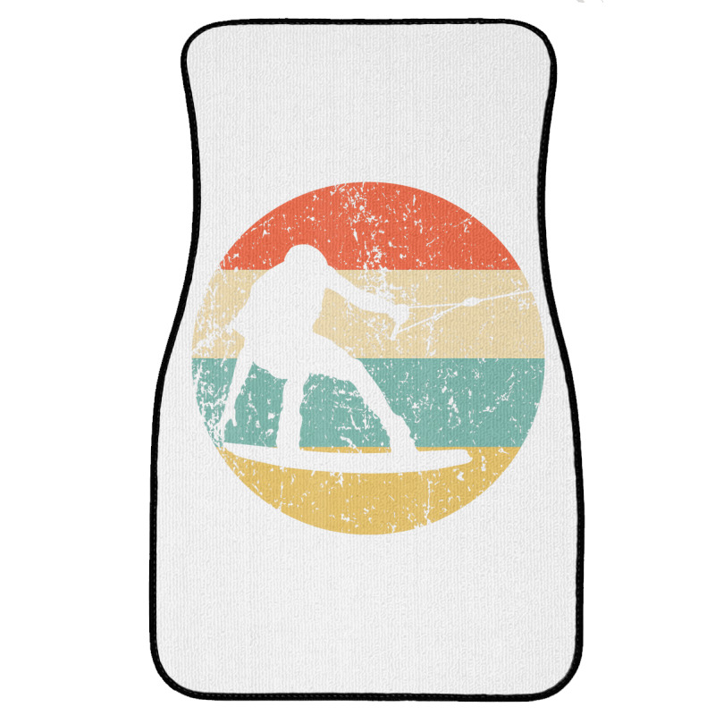 Wakeboarding Retro Wakeboarder T Shirt Front Car Mat | Artistshot