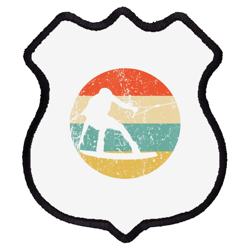 Wakeboarding Retro Wakeboarder T Shirt Shield Patch | Artistshot