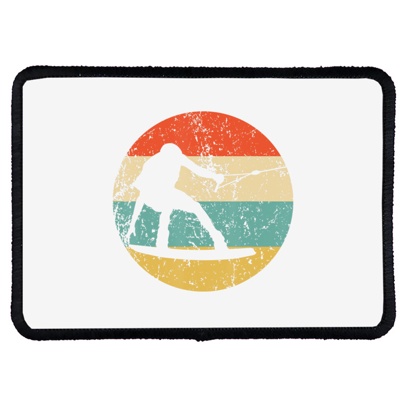 Wakeboarding Retro Wakeboarder T Shirt Rectangle Patch | Artistshot