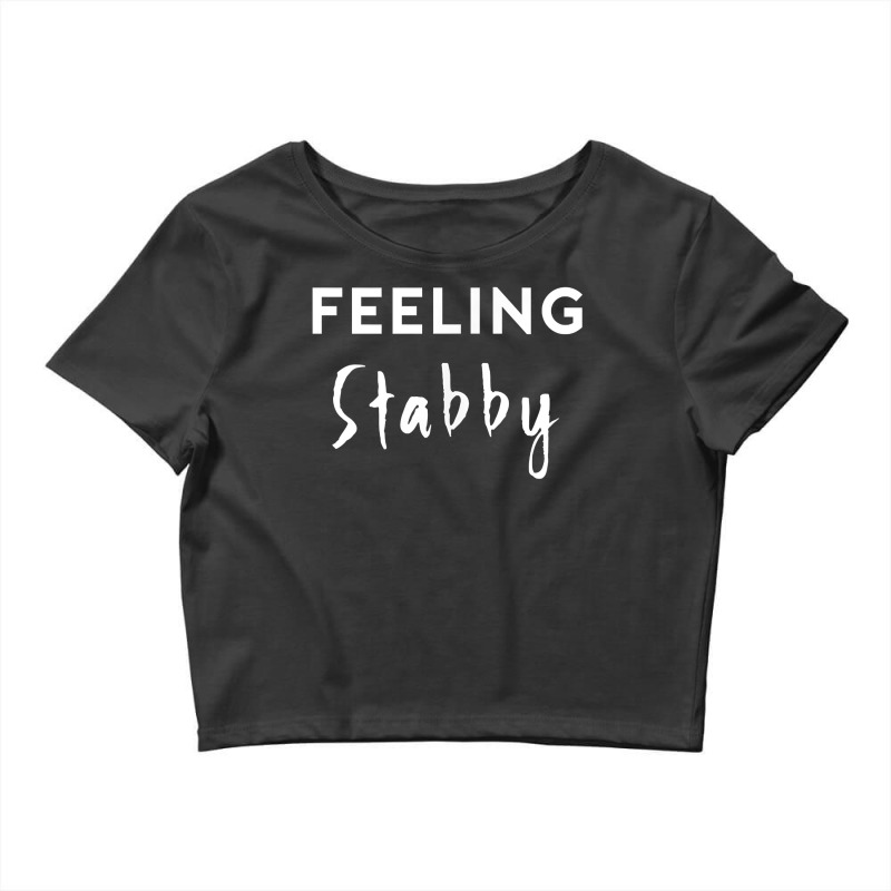 Feeling Stabby Sarcastic Unicorn Stabbing Passive Crop Top by fieyzacik | Artistshot