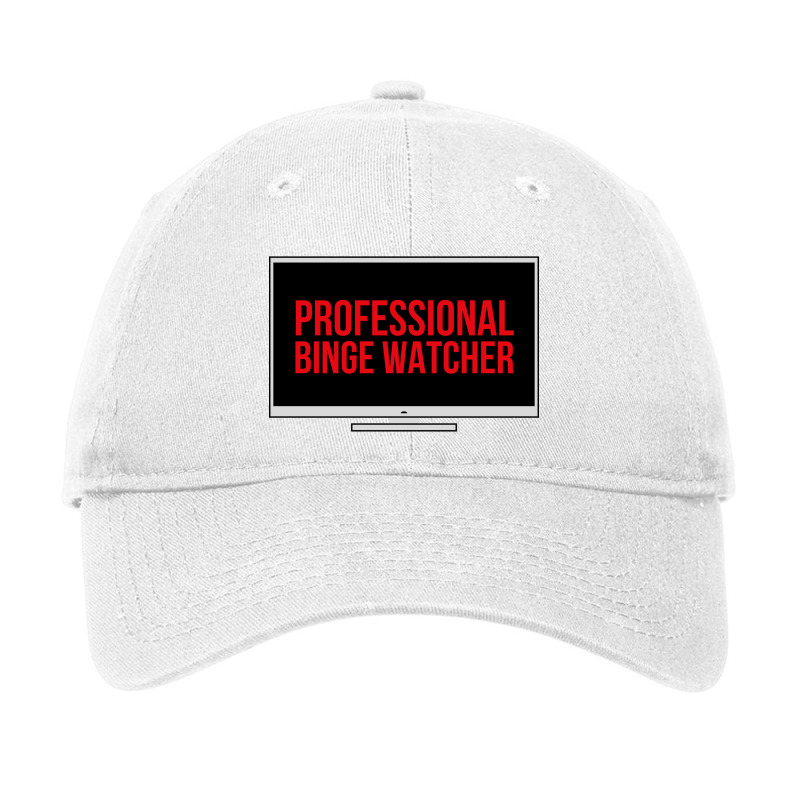 Professional Binge Watcher - Inside A Tv Screen Adjustable Cap by Magasinfinite | Artistshot