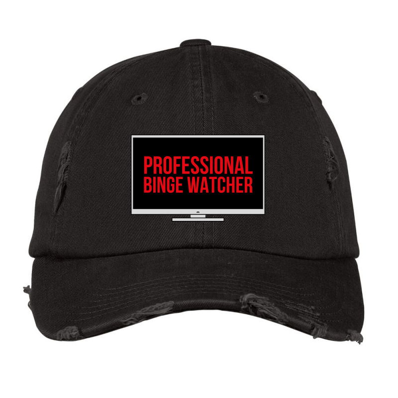 Professional Binge Watcher - Inside A Tv Screen Vintage Cap by Magasinfinite | Artistshot