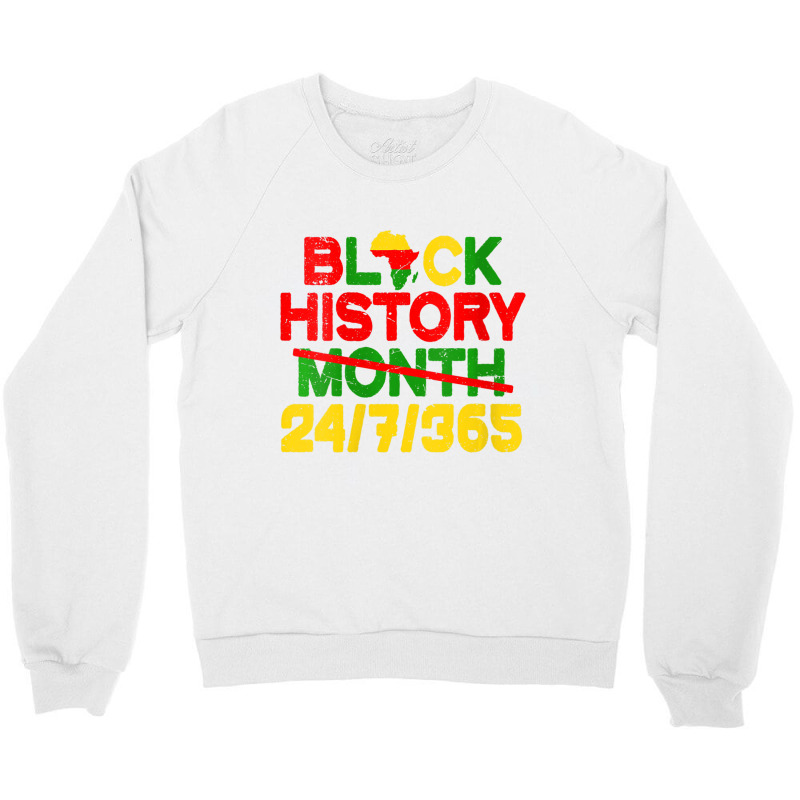 Womens Bhm 2023 Shirt Black History 365 Melanin Pr Crewneck Sweatshirt | Artistshot