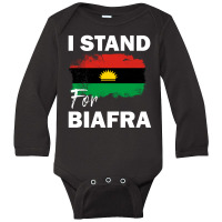 I Stand For Biafra Long Sleeve Baby Bodysuit | Artistshot