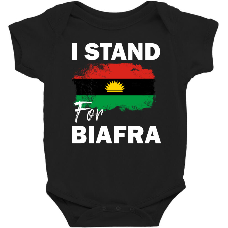 I Stand For Biafra Baby Bodysuit by cogentprint | Artistshot