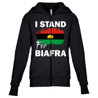 I Stand For Biafra Youth Zipper Hoodie | Artistshot