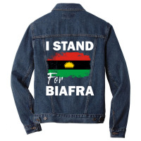 I Stand For Biafra Men Denim Jacket | Artistshot