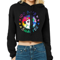 100 Days Of School Magical Unicorn 100 Days Smarte Cropped Hoodie | Artistshot