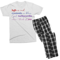 Hgb Is Red I Get Tachycardia When I Think Of You V Men's T-shirt Pajama Set | Artistshot