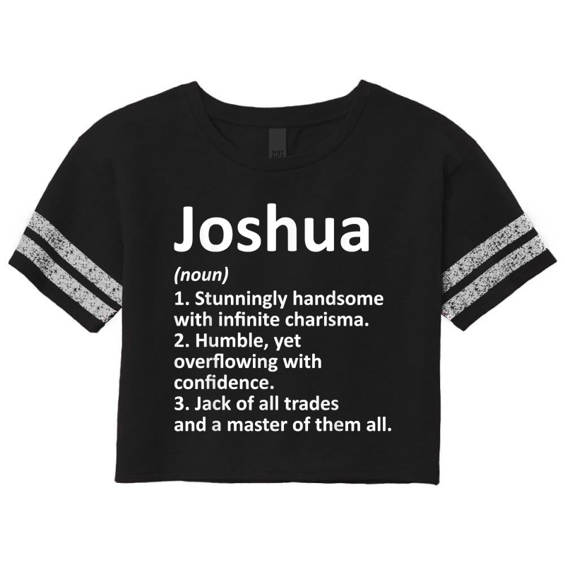 Joshua Definition Personalized Name Funny Birthday Scorecard Crop Tee by worrekal | Artistshot