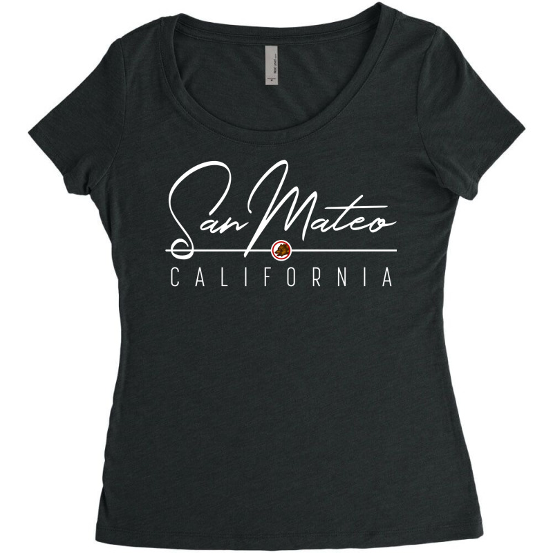 San Mateo Ca Sweatshirt Women's Triblend Scoop T-shirt by TeaMenShop | Artistshot