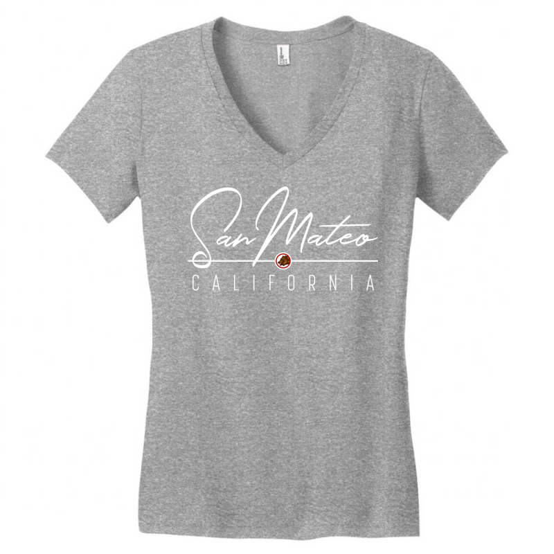 San Mateo Ca Sweatshirt Women's V-Neck T-Shirt by TeaMenShop | Artistshot